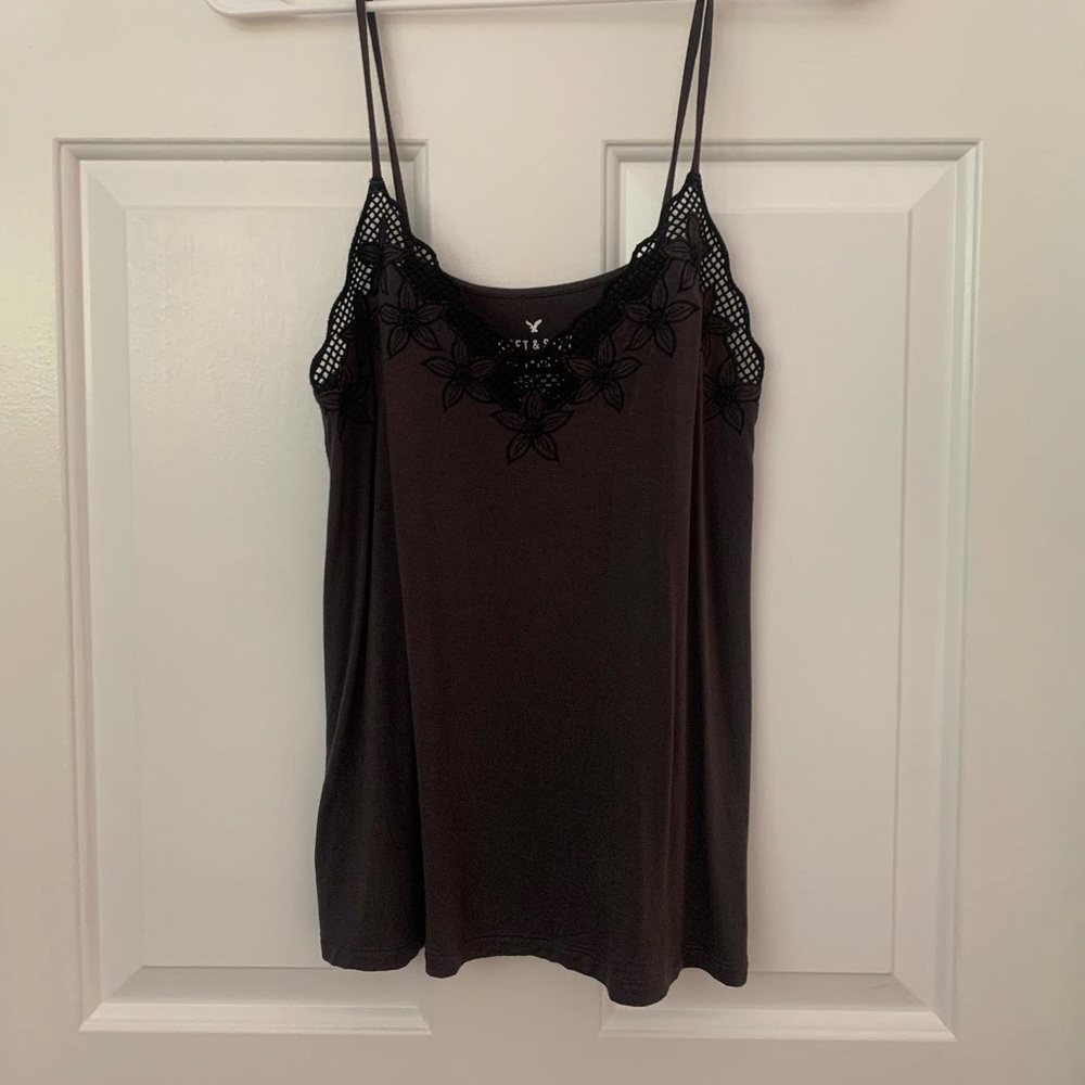 American eagle soft and sexy tank, grey, S